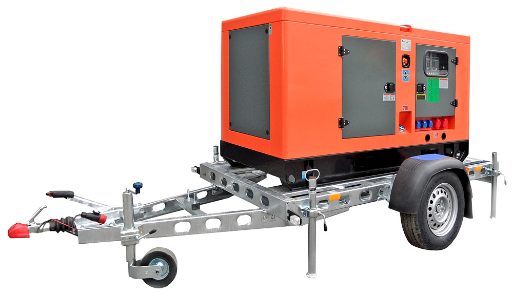 Передвижная электростанция в кожухе