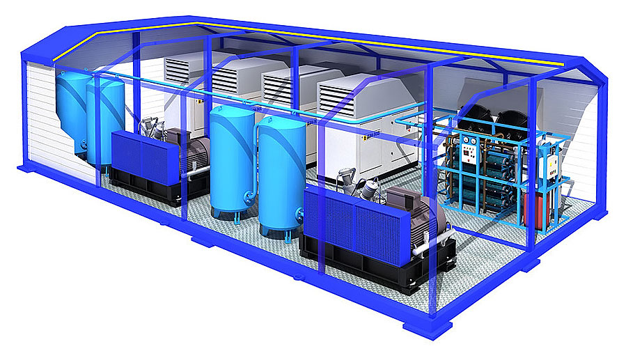 Модульная компрессорная станция