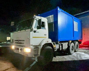 Контейнер СЭТ для ДГУ на шасси КАМАЗ Контейнер СЭТ для ДГУ на шасси КАМАЗ