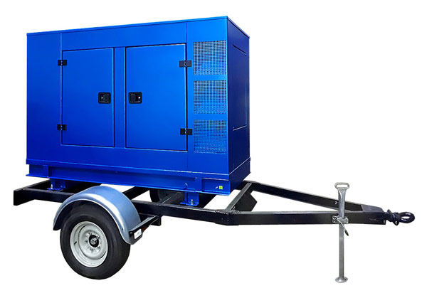Передвижная ДЭС на шасси автомобильного прицепа
