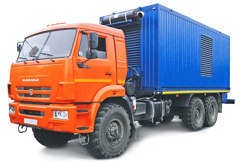 Передвижная ДЭС на шасси грузового автомобиля
