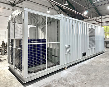 Блок-контейнер для ДГУ с нагрузочным модулем