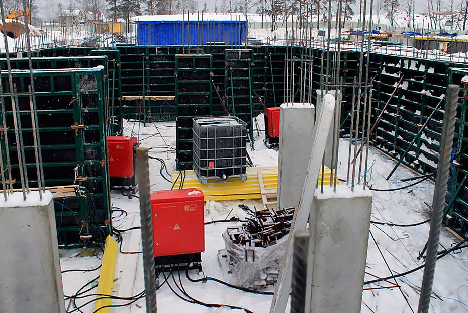 станция прогрева бетона