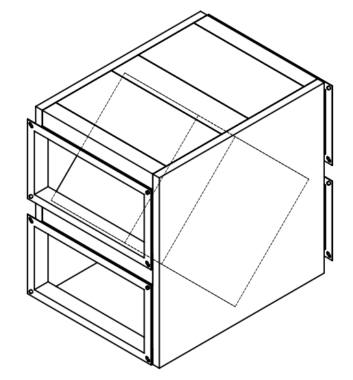 Рекуператор STR 50x25 исп. 3