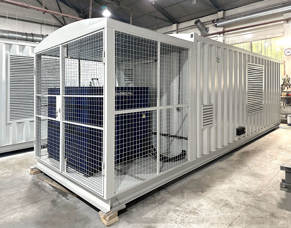 Блок-контейнеры для ДГУ на 250 и 400 кВт с нагрузочными модулями