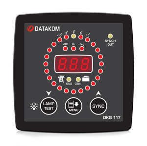 Синхроскоп и реле включения синхронизации Datakom DKG-117 96х96 Синхроскоп и реле включения синхронизации Datakom DKG-117 96х96