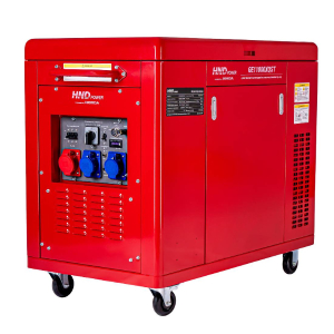 Бензиновый генератор HND GE11000XQST в шумозащитном кожухе