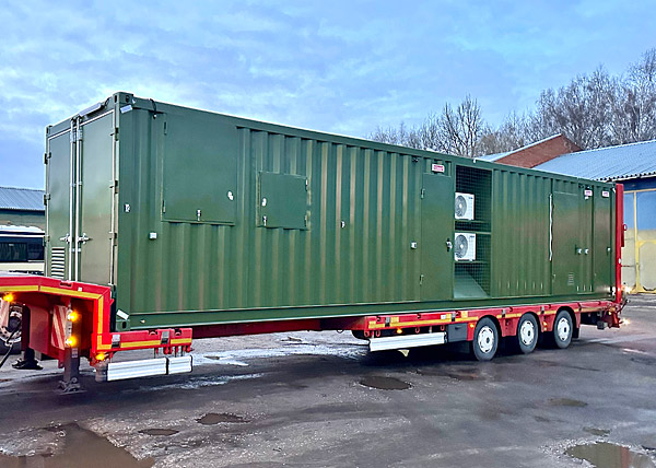 Контейнер на шасси для центра управления БПЛА