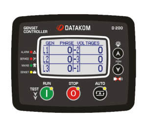 Контроллер для генератора Datakom D-200 MK3 MPU (подогрев дисплея) Контроллер для генератора Datakom D-200 MK3 MPU (подогрев дисплея)