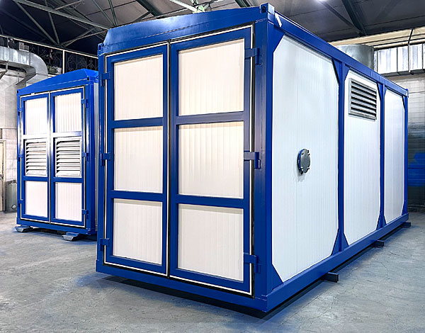 Модульная компрессорная станция на базе двух контейнеров