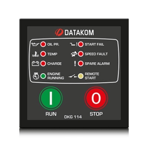 Контроллер ручного и удаленного запуска генератора Datakom DKG-114 Контроллер ручного и удаленного запуска генератора Datakom DKG-114
