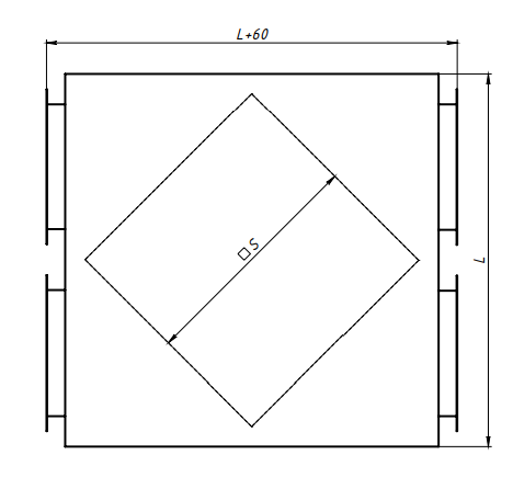 Рекуператор STR 50x25 исп. 3