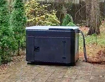 Поставка генератора 8.5 кВт в кожухе с АВР для коттеджа