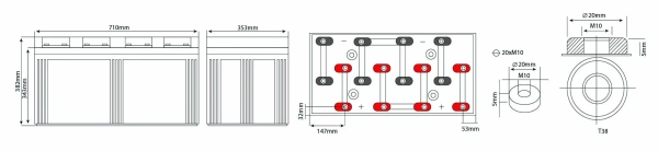 Аккумулятор Vektor Energy GEL 2-3000