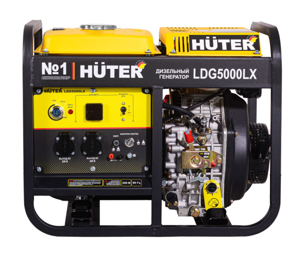 Дизельный генератор Huter LDG 5000LX