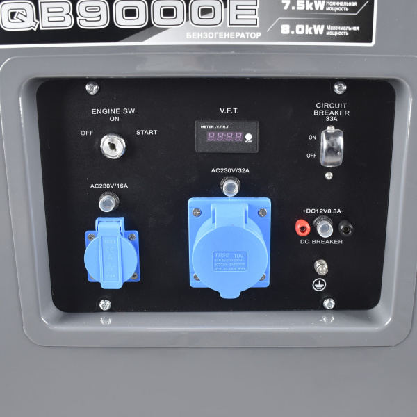 Бензиновый генератор EVOline QB 9000 E в кожухе