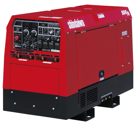 Дизельный двухпостовой сварочный генератор Shindaiwa DGW 500 DM