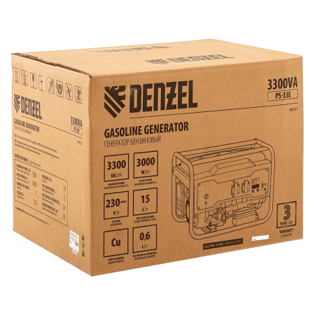 Бензиновый генератор Denzel PS 33E