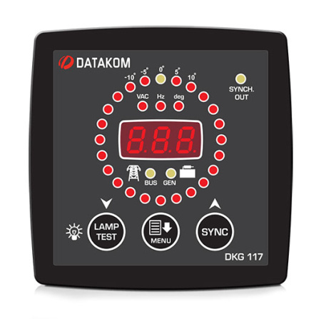 Синхроскоп и реле включения синхронизации Datakom DKG-117 96х96