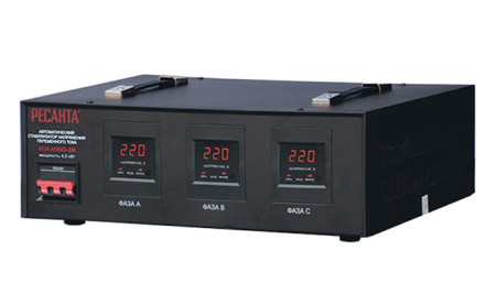 Стабилизатор напряжения Ресанта АСН-4500/3-ЭМ