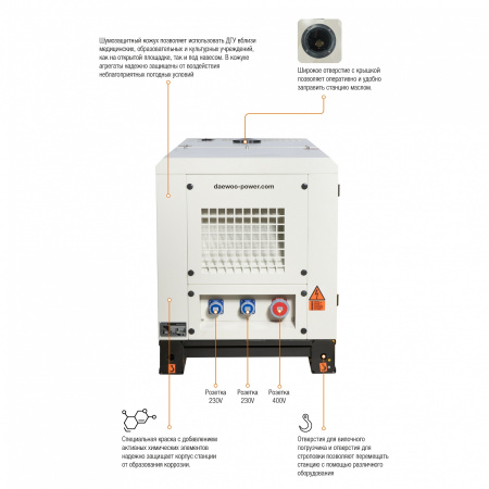 Дизельный генератор Daewoo DDW 22 SSE-3