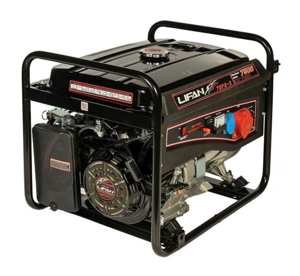 Бензиновый генератор Lifan 7 GF2-3 (7500-3)