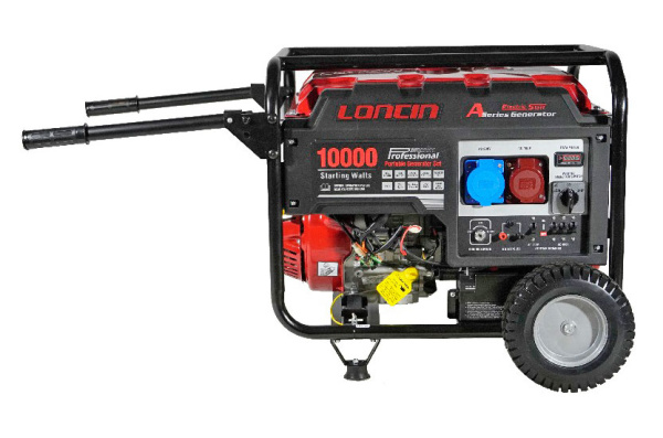 Бензиновый генератор Loncin LC10000D-AS, 3-х фазный (с мощностью без ограничений в 1 и 3-х фазном режиме)
