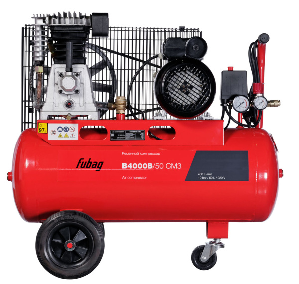 Ременной одноступенчатый компрессор Fubag B4000B/50 CM3