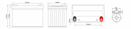 Аккумулятор Vektor Energy HRL 12-380W