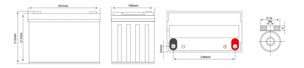 Аккумулятор Vektor Energy HRL 12-380W