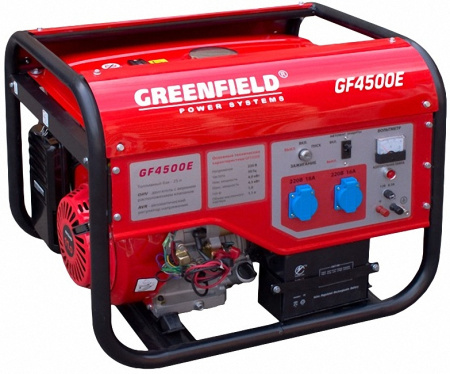Бензогенератор Greenfield GF 4500E