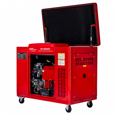 Бензиновый генератор HND GE11000XQST в шумозащитном кожухе