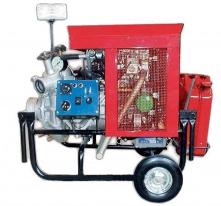 Мотопомпа пожарная Водолей МП 20/100.02 (на тележке)