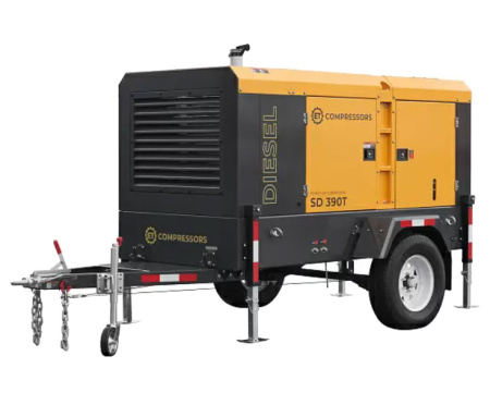 Дизельный компрессор ET-Compressors ET SD-390T-10 на шасси
