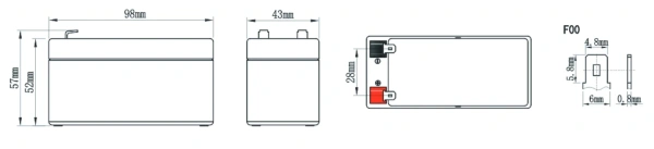 Аккумулятор Vektor Energy GP 12-1.3S