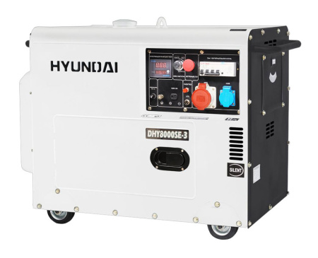 Дизельный генератор Hyundai DHY 8000SE-3