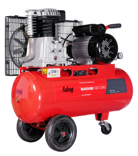 Ременной одноступенчатый компрессор Fubag B4000B/100 CM3