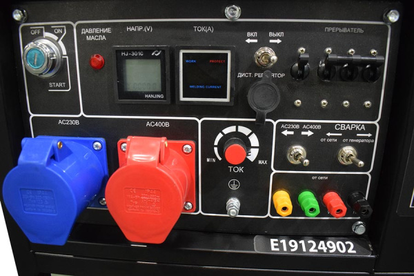 Бензиновый генератор ТСС GGW 6.0/250ED-R3 сварочный инверторный