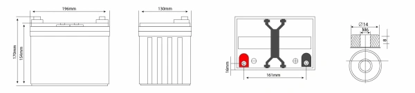 Аккумулятор Vektor Energy HRL 12-125W