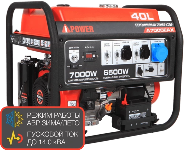 Бензиновый генератор A-iPower A7000EAX