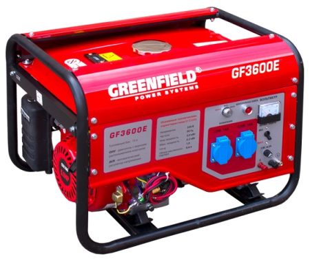 Бензиновый генератор Greenfield GF 3600E