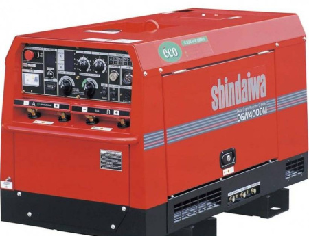 Дизельный двухпостовой сварочный генератор Shindaiwa DGW 400 DMK