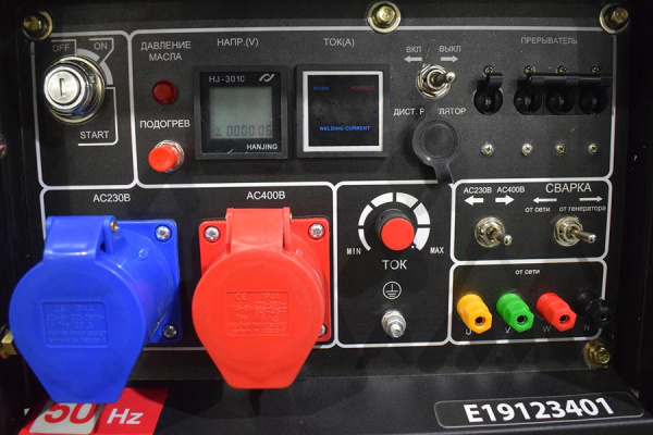 Дизельный генератор ТСС DGW 7.0/250ED-R3 сварочный инверторный