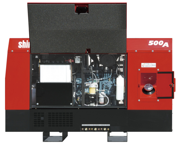 Дизельный двухпостовой сварочный генератор Shindaiwa DGW 500 DM