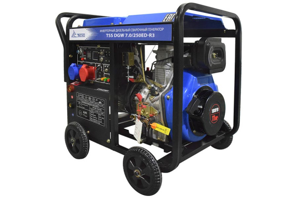 Дизельный генератор ТСС DGW 7.0/250ED-R3 сварочный инверторный