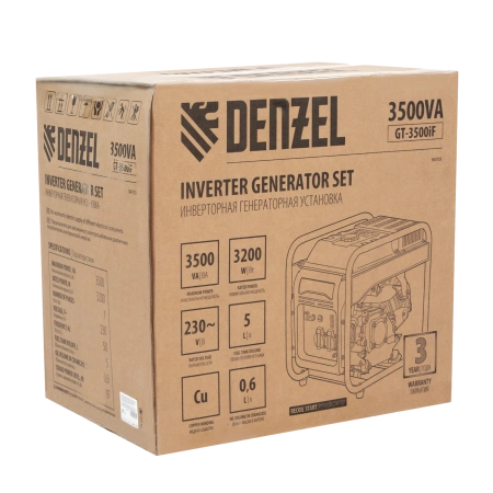 Инверторный генератор Denzel GT-3500iF