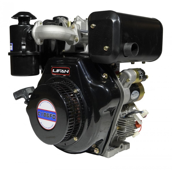 Дизельный двигатель Lifan Diesel 186FD D25 6A шлицевой вал