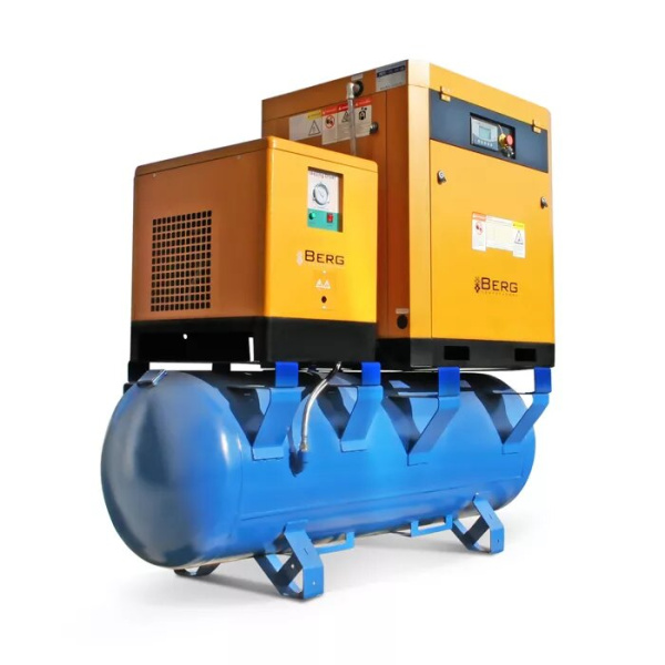 Винтовой компрессор с ременным приводом Berg ВК-4РО-500, 8 бар