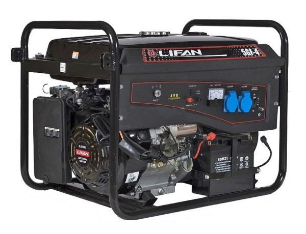 Бензиновый генератор Lifan 5 GF-4 (LF6500E)