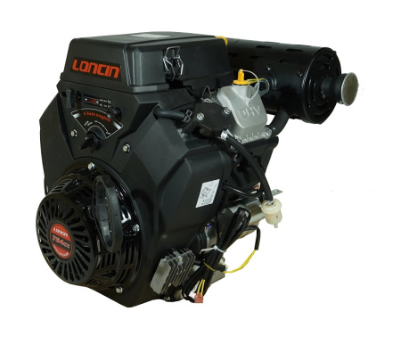 Бензиновый двигатель Loncin LC2V80FD (H type) D25 20А ручной/электрозапуск